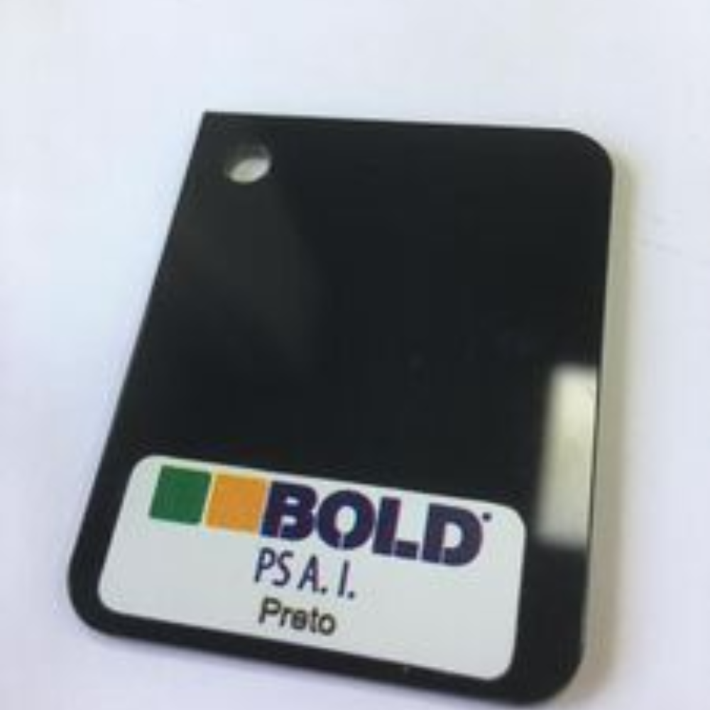 CHAPA DE PS PRETO TEXT C/UV + FILM 1220X1570X3,5MM, , large